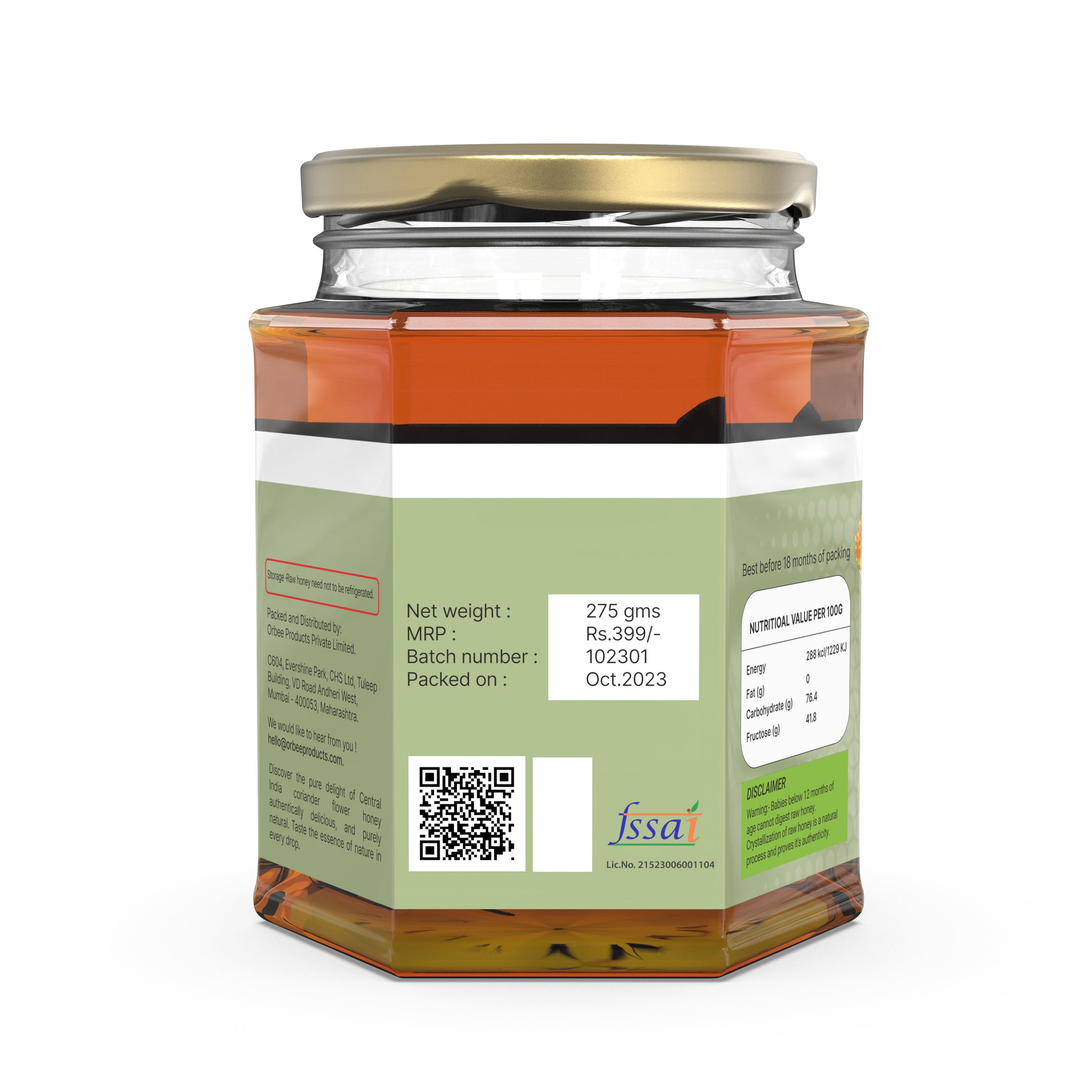 Coriander Honey 275 GMS