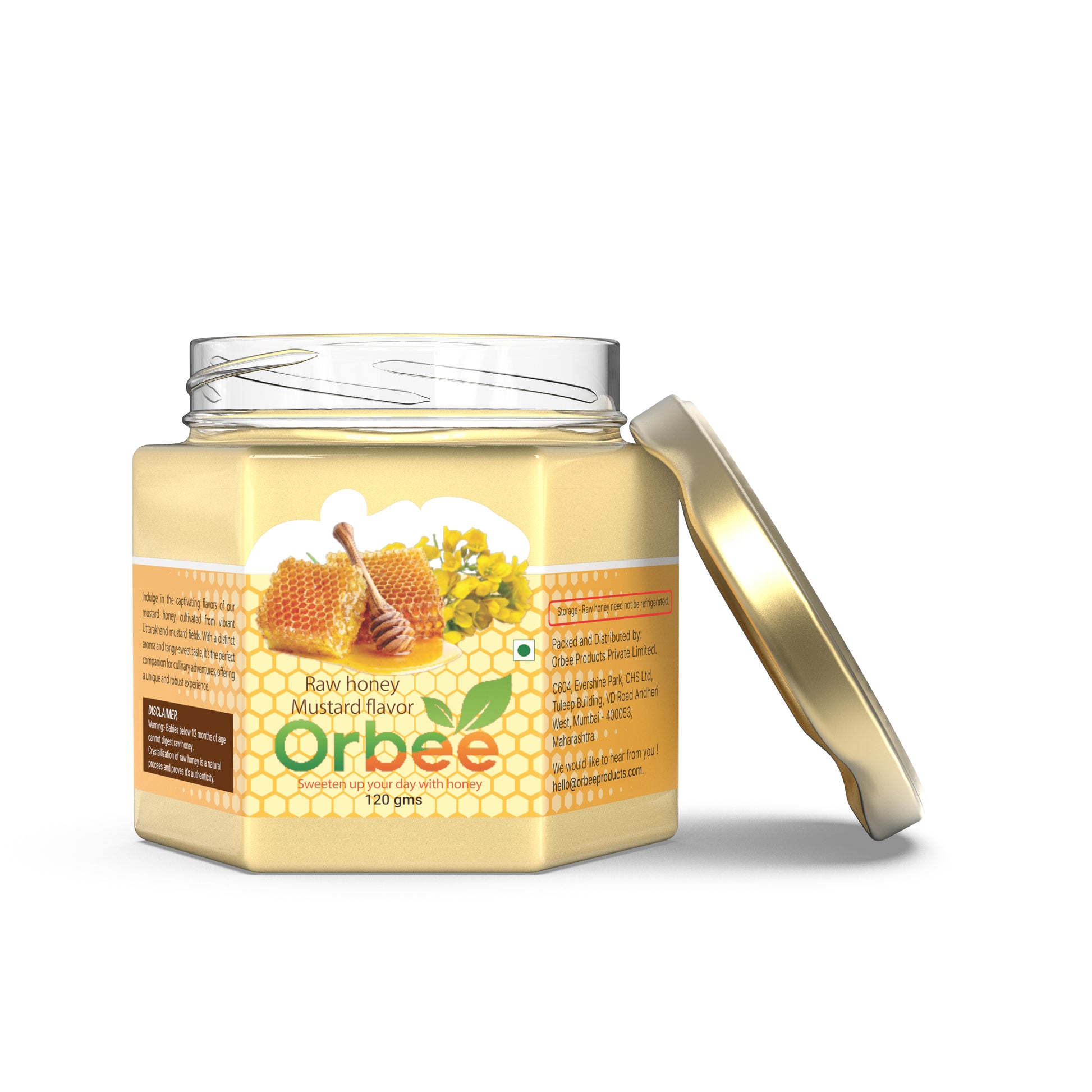 Raw Orbee Mustard Honey